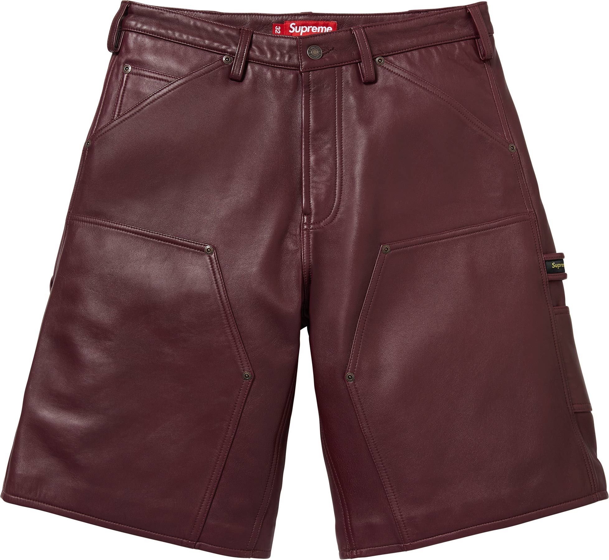 Leather Double Knee Painter Short view 3